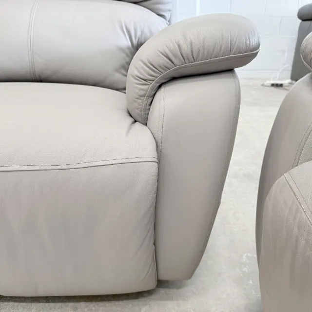 Taupe Leather Recliner 2+1+1 — photo 11