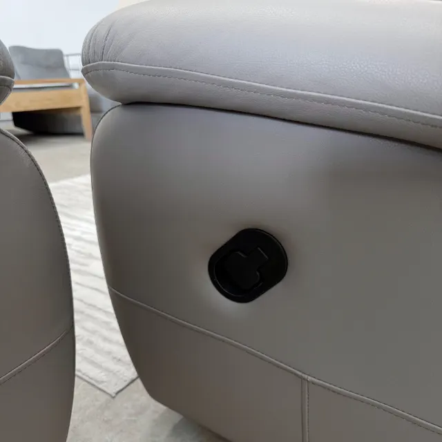 Taupe Leather Recliner 2+1+1 — photo 14