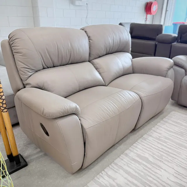 Taupe Leather Recliner 2+1+1 — photo 5