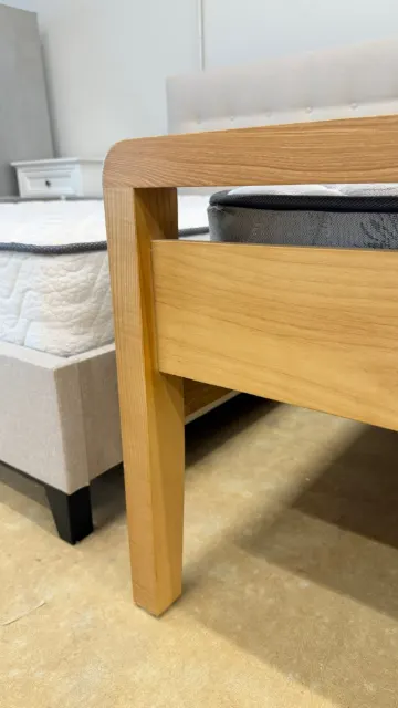 wooden bed Q