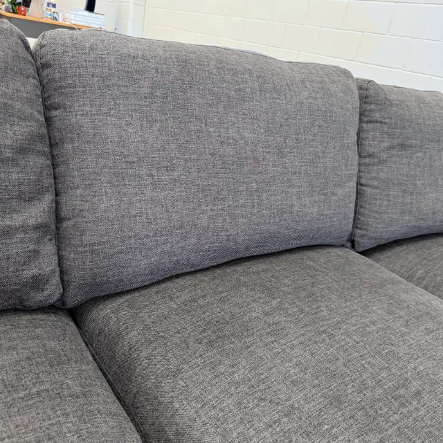 Soft loose back cushion and deep seat close-up