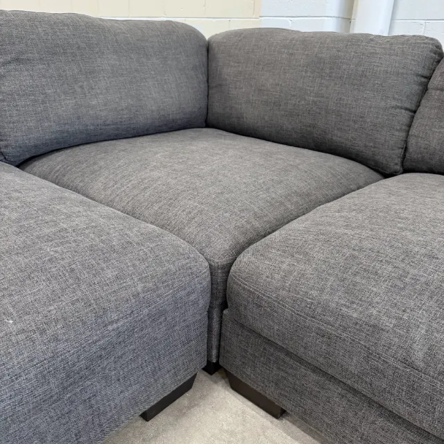 Corner seat where both sides of the lounge meet