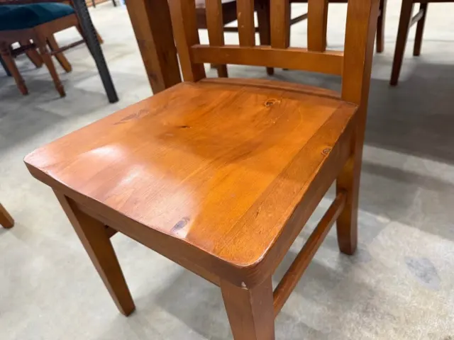 Solid wood table and 8 chairs