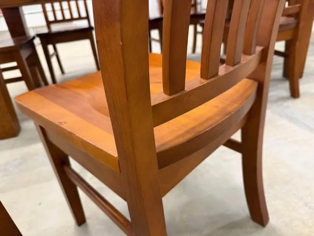 Solid wood table and 8 chairs