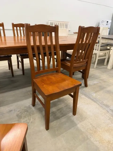 Solid wood table and 8 chairs