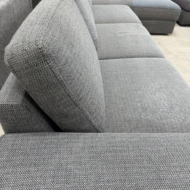 Back cushion and fabric detail