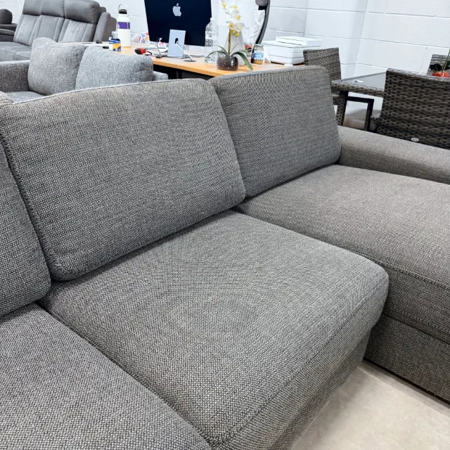 Seats and back cushions, close view