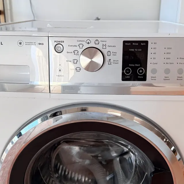 Fisher & Paykel washer control panel and door