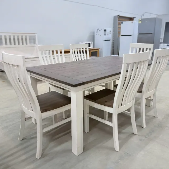 Dining table and chairs from the other side