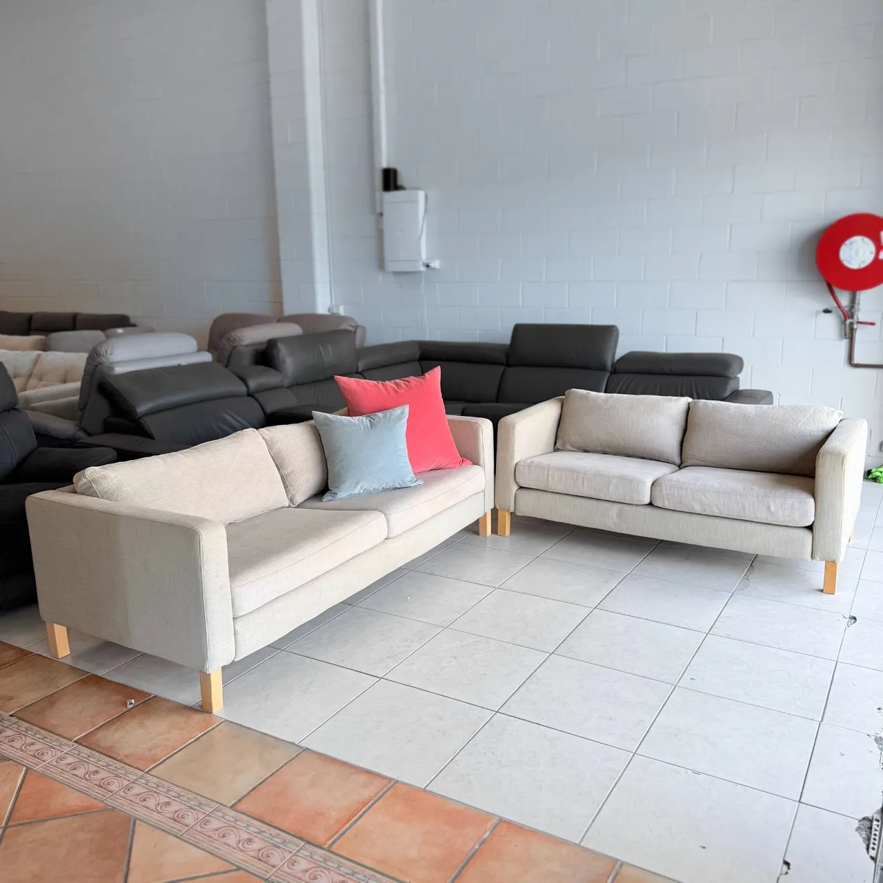Beige 3+2 Seater Sofa Set — photo 1
