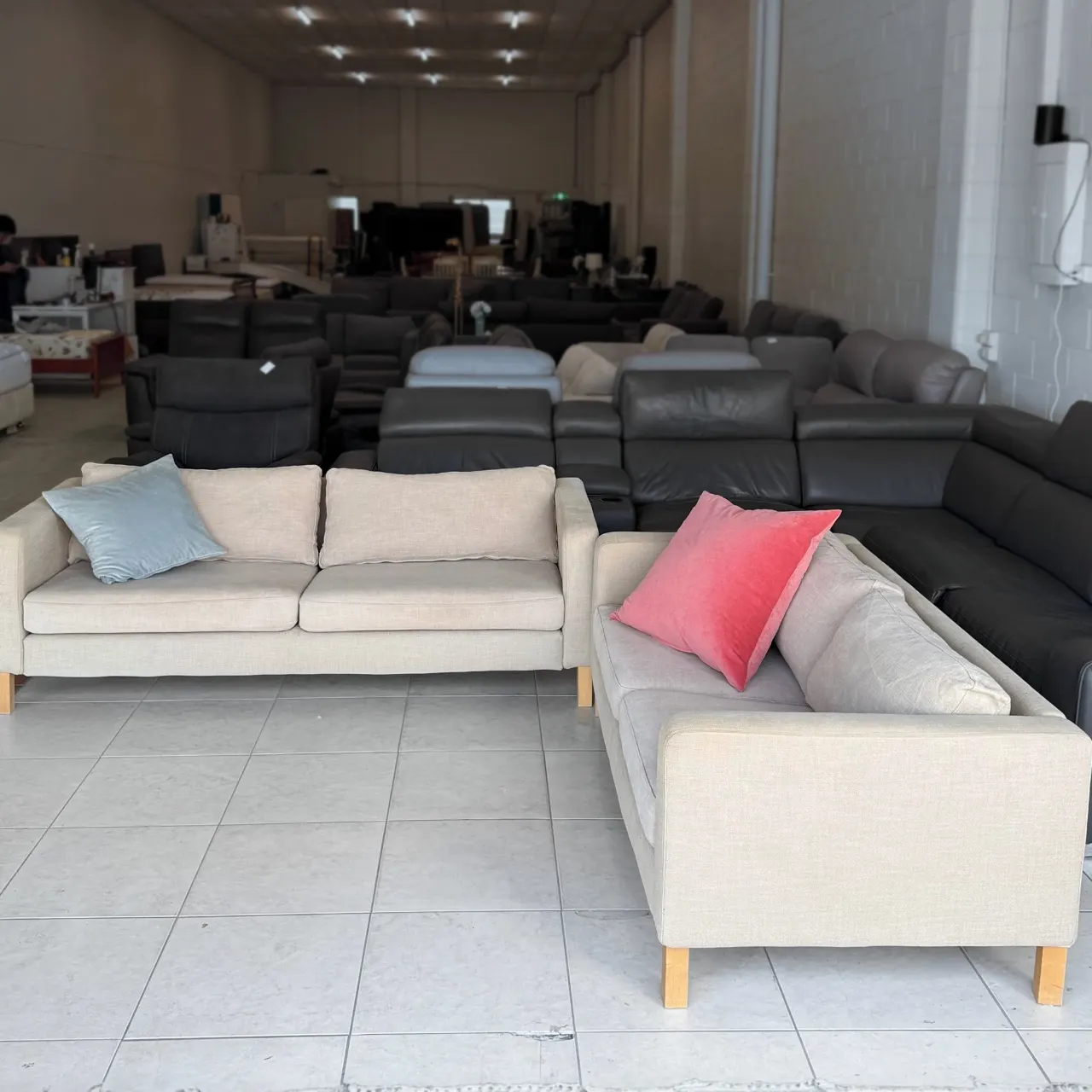 Beige 3+2 Seater Sofa Set — photo 2