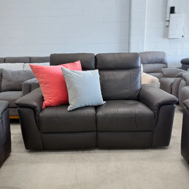 Black Leather Recliner 2+2+1 — photo 3