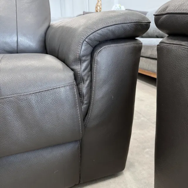 Black Leather Recliner 2+2+1 — photo 11