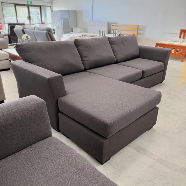 Grey L Shape 3+2 Sofa Set — photo 4