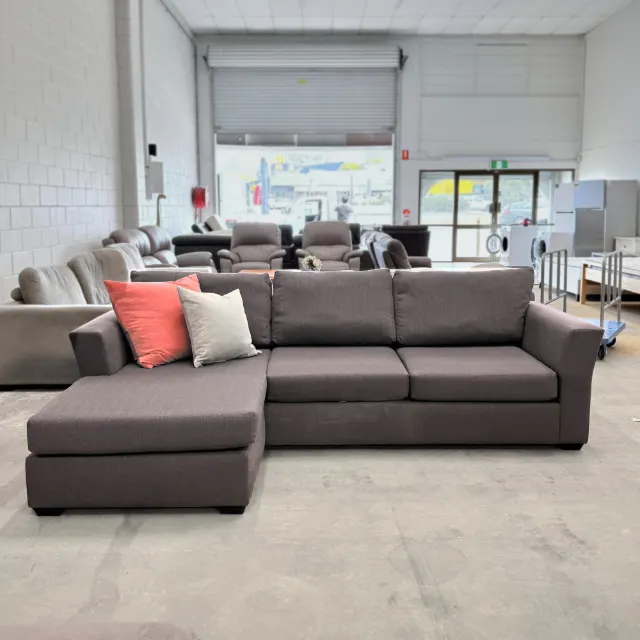 Grey L Shape 3+2 Sofa Set — photo 3