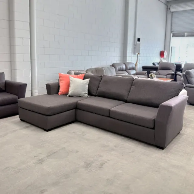 Grey L Shape 3+2 Sofa Set — photo 2