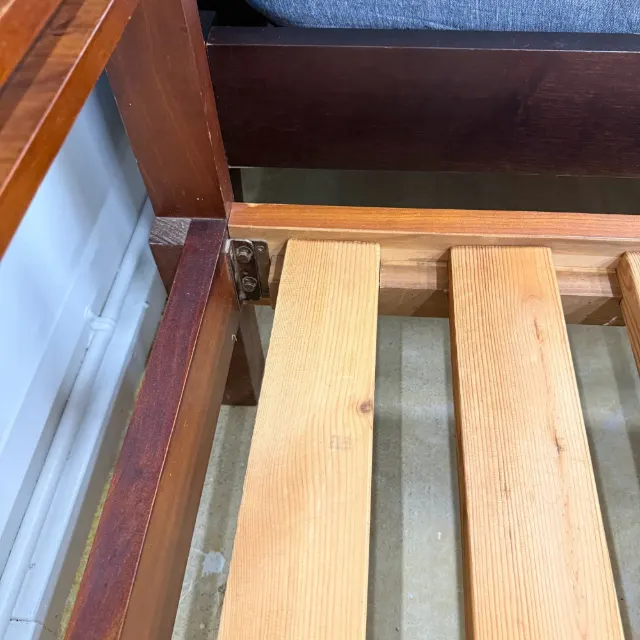 Walnut Bed + Sealy Mattress — photo 9