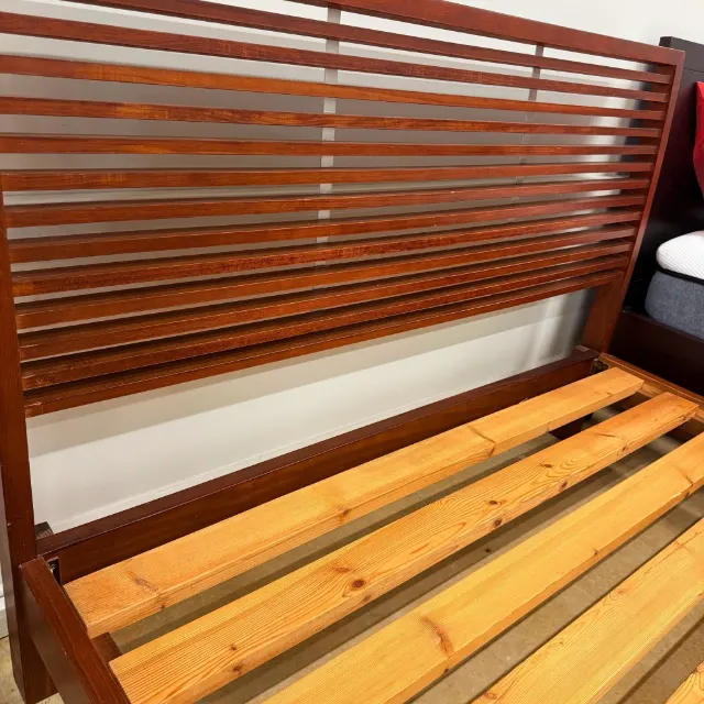 Walnut Bed + Sealy Mattress — photo 6