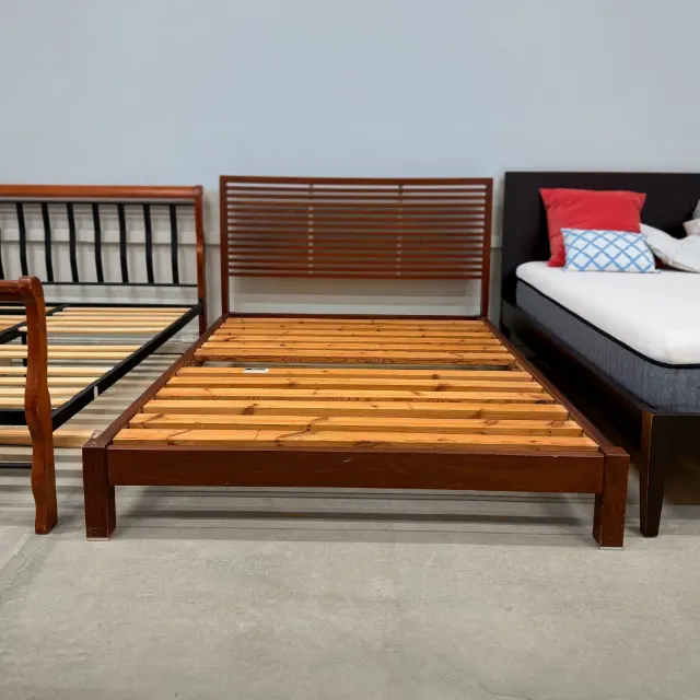 Walnut Bed + Sealy Mattress — photo 4