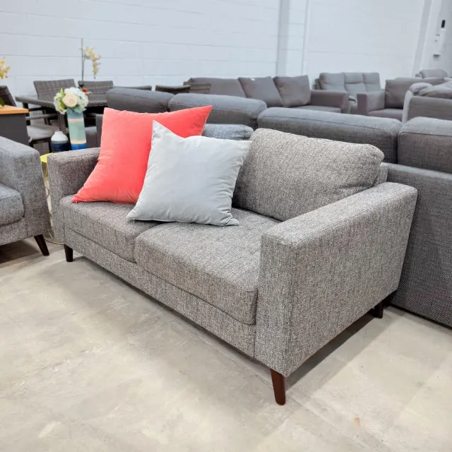 Grey 2+2 Seater Sofa Set — photo 3